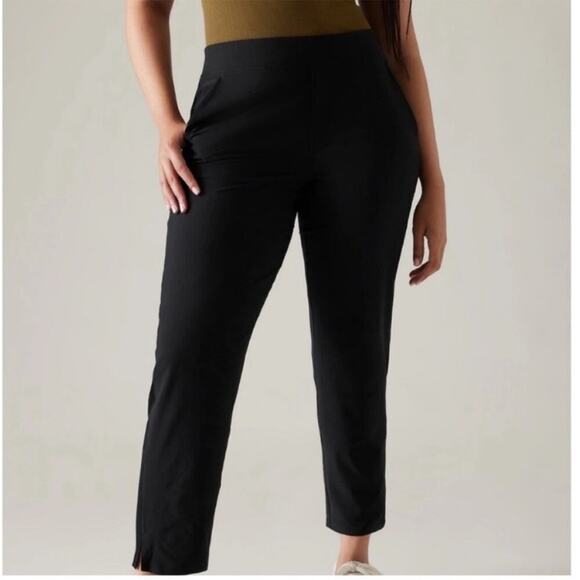 Athleta Brooklyn Ankle Pants Black High Rise - Picture 1 of 10